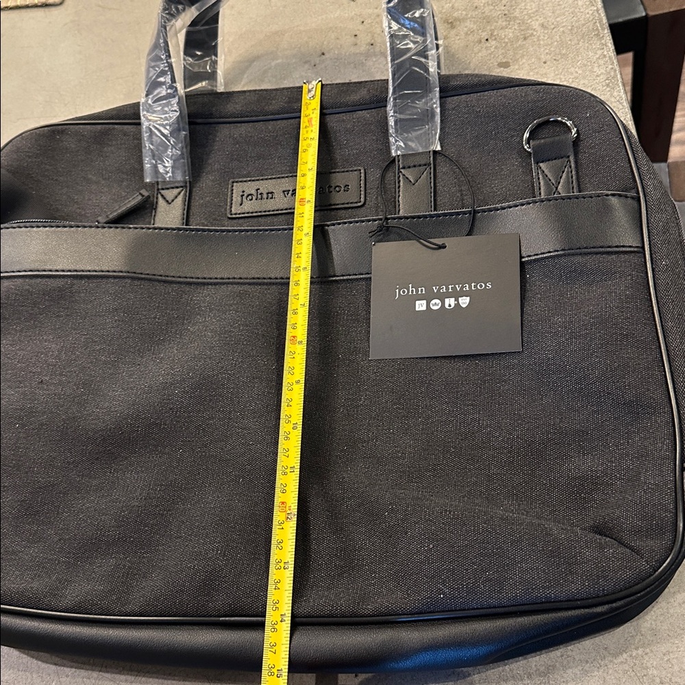 John Varvatos Elegant Black Laptop Bag - Picture 4 of 4
